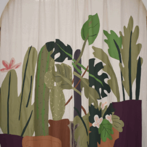 Les rideaux " Jardin d'intérieur"