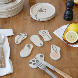 Porte-couverts "Fruits et fleurs"