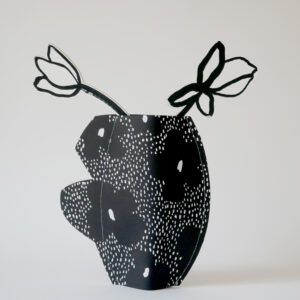 Vase en papier - Nuit prairie